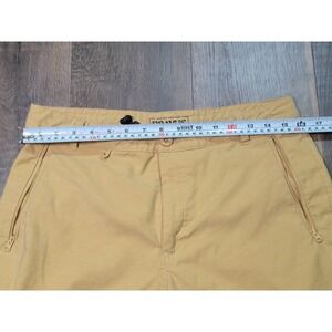 Dravus Heading Nowhere Mens 32 Hybrid Shorts Mustard Yellow Stretch Hiking Trail